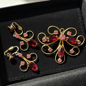 ✨Stunning Vintage Retro Floral Jewelry Set